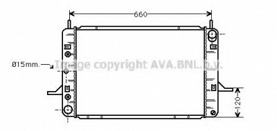 AVA QUALITY COOLING fd2124 -  Радиатор, охлаждение двигателя